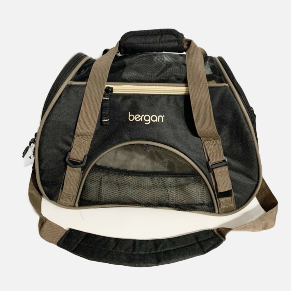 Bergan Dog Carrier Cozy Fleece Bed Shoulder Strap and Top Handles Ventilation 🐶